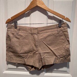J Crew Factory Women's Chino ShortsTan Khaki Size 4 NWT